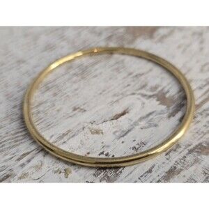 Vintage Monet Gold Tone Bangle Classic Bracelet Stack Layer #122